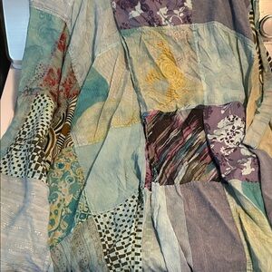 Jayli Patchwork Wrap Maxi Skirt